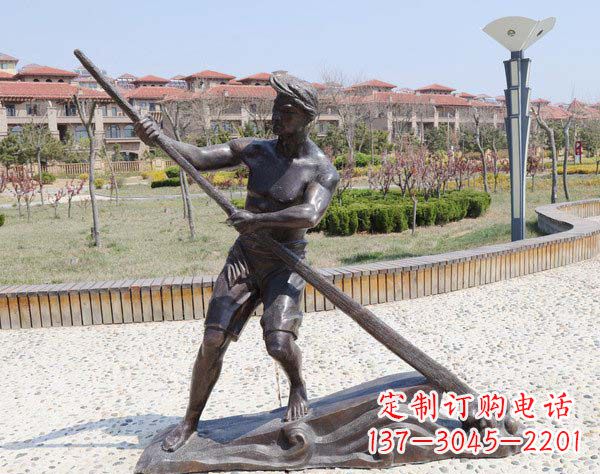 安阳传道受业解惑的男子雕塑