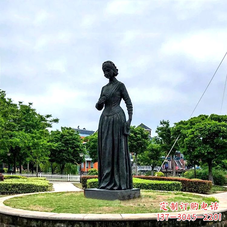安阳雕塑定制-南丁格尔铜雕像