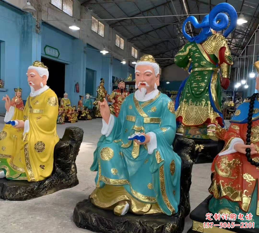 安阳南斗北斗玻璃钢彩绘佛像雕塑