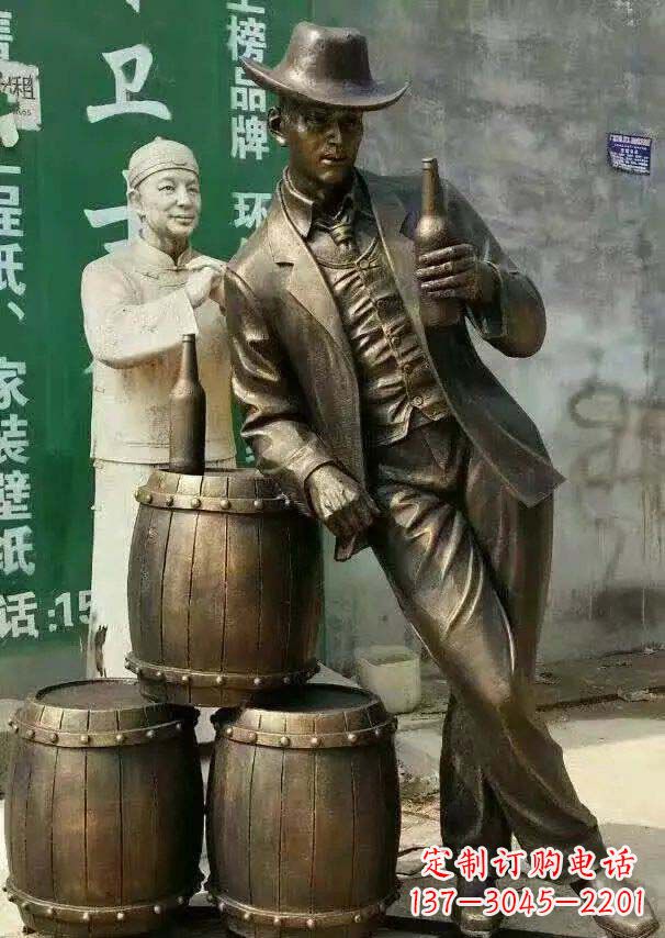 安阳精美高雅的牛仔铜雕