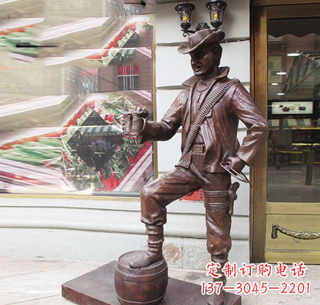 安阳别具特色的牛仔铜雕
