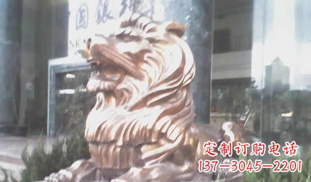 安阳中领雕塑:精致狮子铜雕