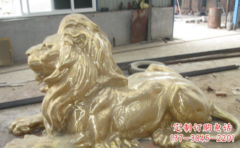 安阳高雅凝金,西洋狮子铜雕来自中领雕塑