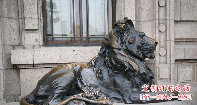安阳心动不如行动，西洋狮子铜雕真实还原精美