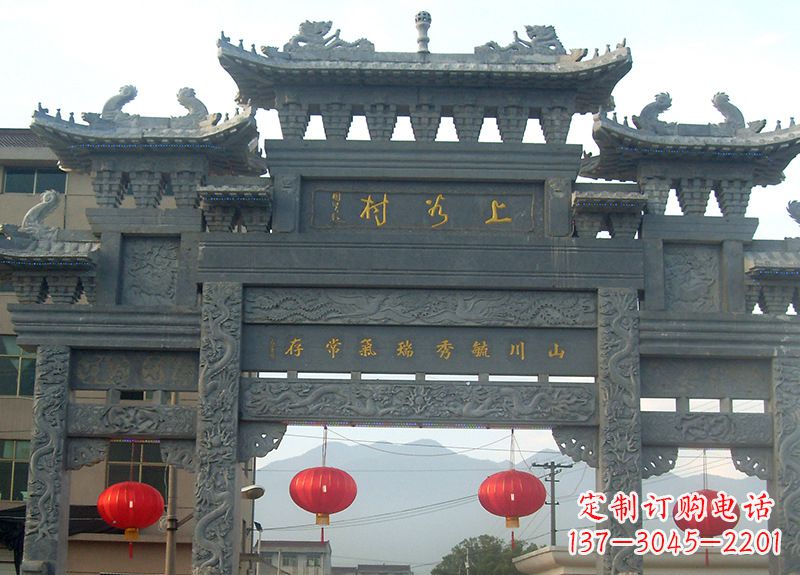 安阳中领雕塑:一流牌坊石雕,定制你的风水雕塑