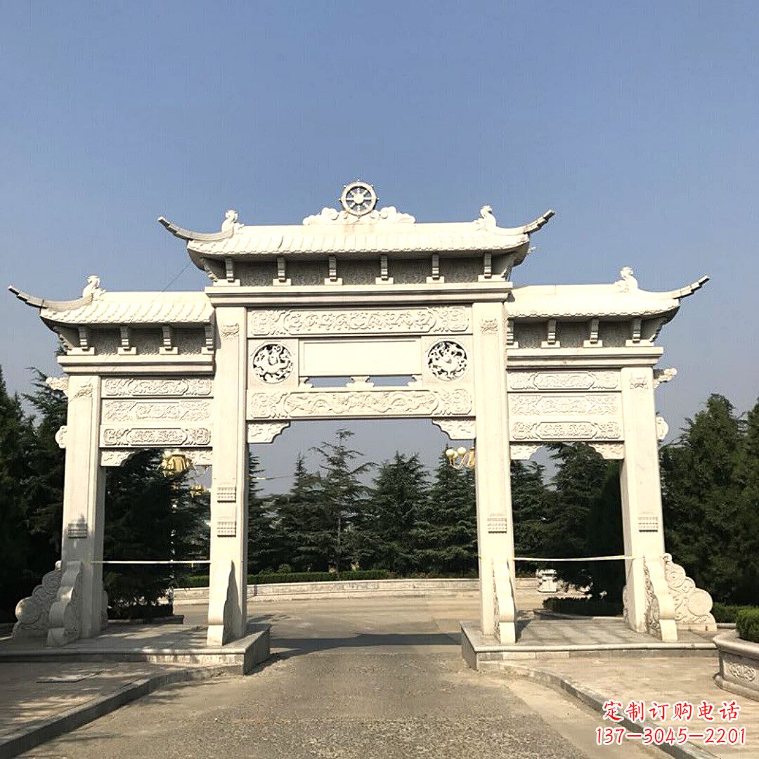 安阳精致牌坊柱座石雕服务,古色古香装点璀璨文化