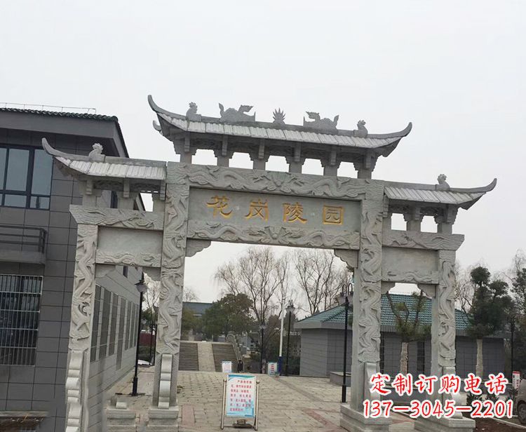 安阳精美牌楼石雕，精致雕琢精美臻品