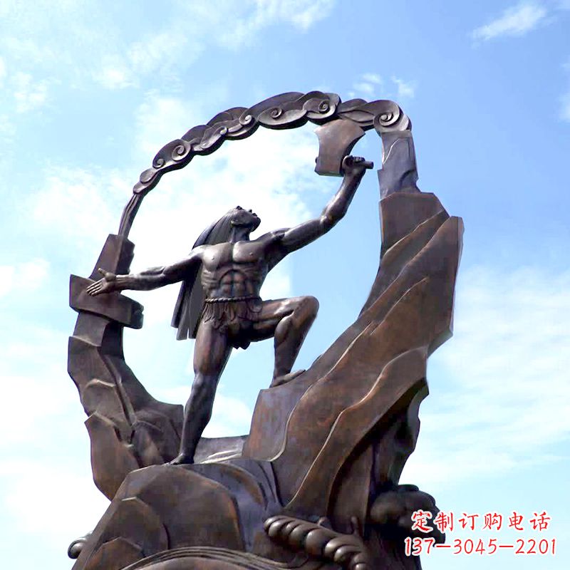 安阳传承神话,展现气势—盘古大型景观雕塑