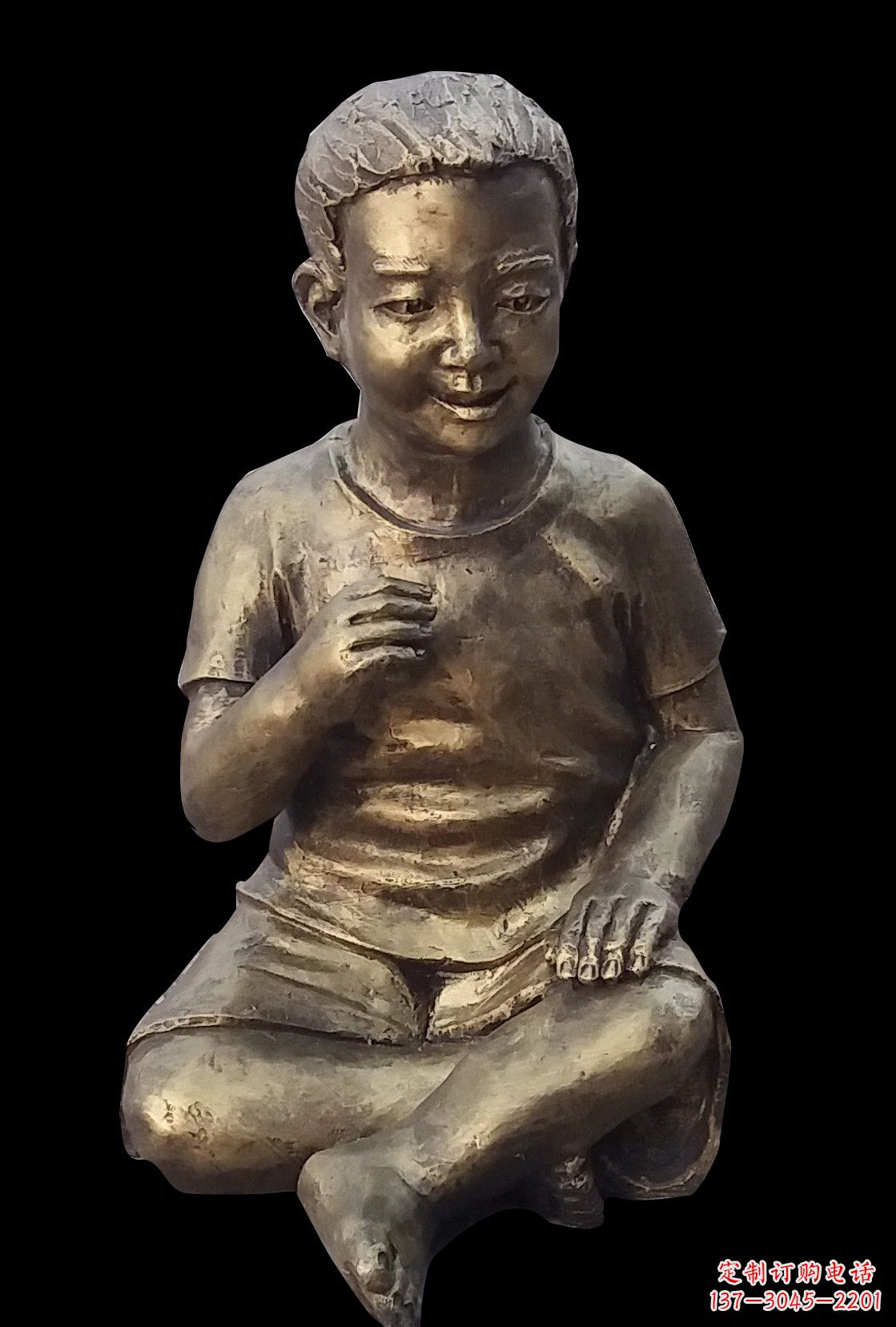 安阳艺术精灵·小男孩铜雕