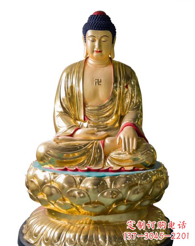 安阳如来佛雕塑，神圣古朴艺术精品