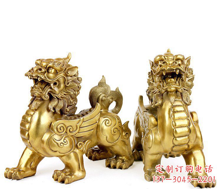安阳精美貔貅铜雕,精致雕塑,来自中领雕塑