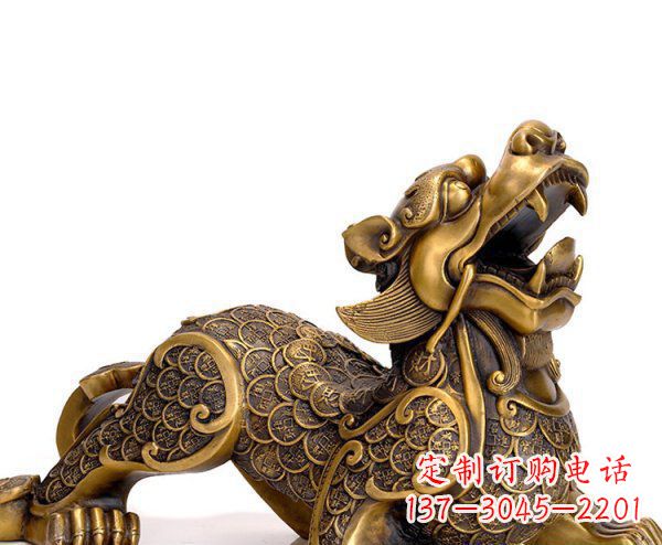安阳精美铜质貔貅神兽雕塑