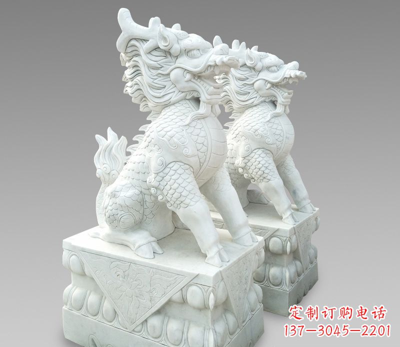 安阳释迦牟尼麒麟石雕，吸煞驱邪