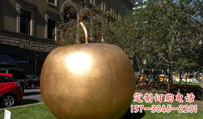 安阳苹果城市景观铜雕,精致绝美!