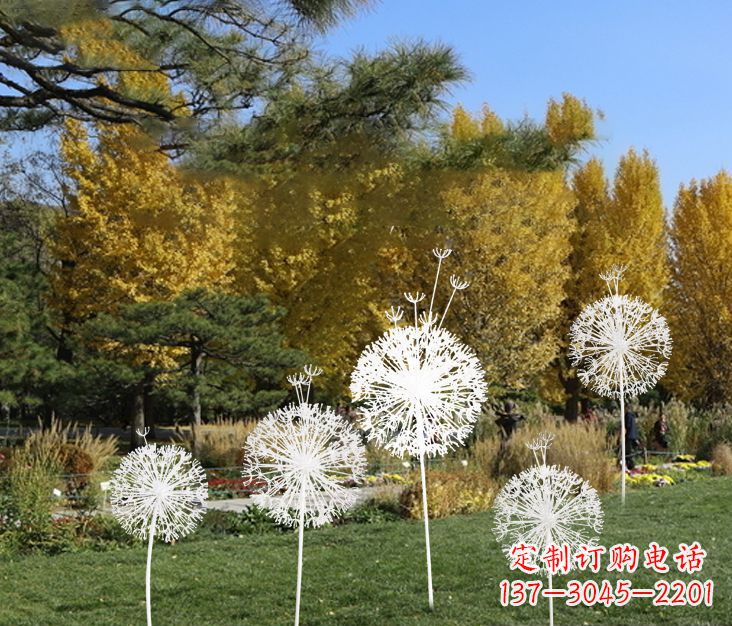 安阳中领雕塑:精美不锈钢蒲公英雕塑