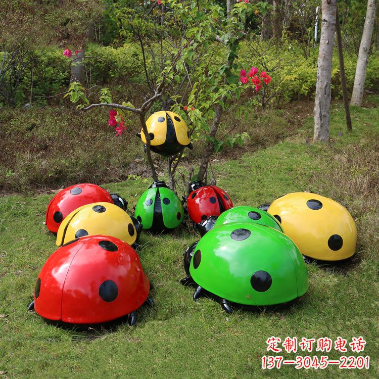 安阳儿童可爱的七星瓢虫卡通雕塑