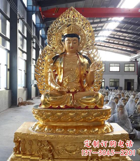安阳手工精雕如来佛塑像