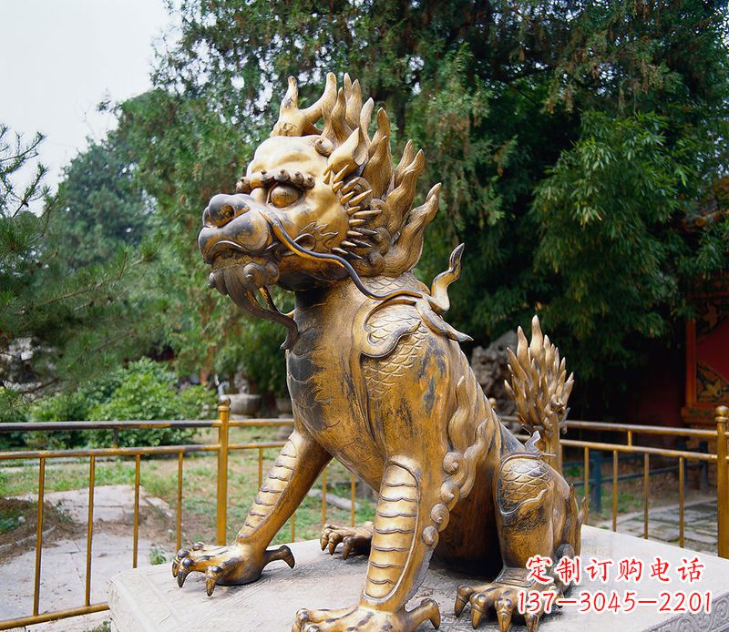 安阳精美雕刻,令人叹为观止的麒麟铸铜雕塑