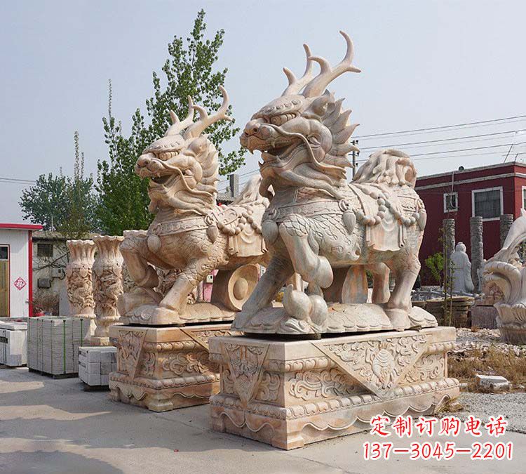 安阳麒麟镇宅石雕塑,品质卓越,匠心之作