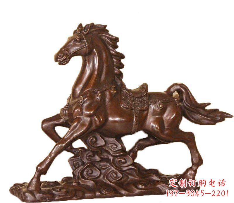 安阳答案中领雕塑:精致马玻璃钢仿铜动物雕塑中…