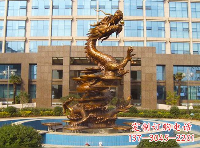 安阳悠久传承高品质铜雕喷泉雕塑