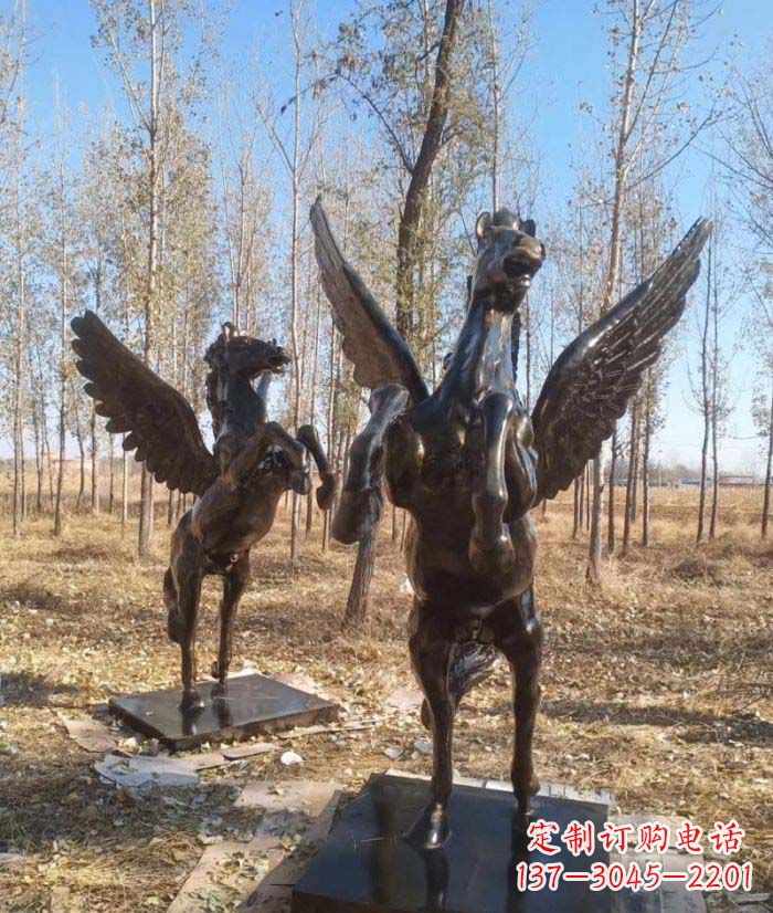 安阳优雅传神的飞马铜雕