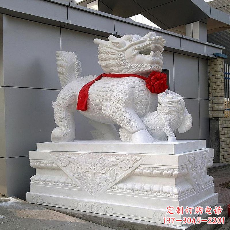 安阳超精美的中国麒麟石雕