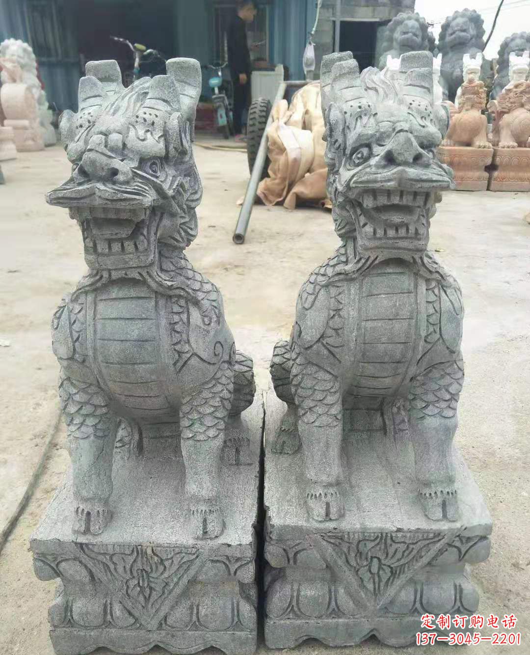 安阳古典雅致的麒麟石雕