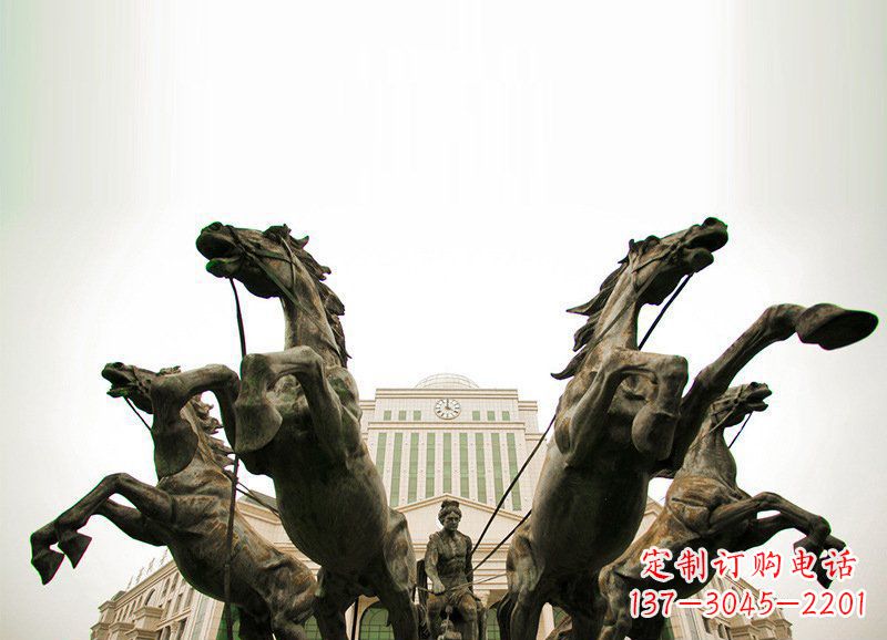 安阳优雅马车雕塑,精致雕琢,点缀你的生活