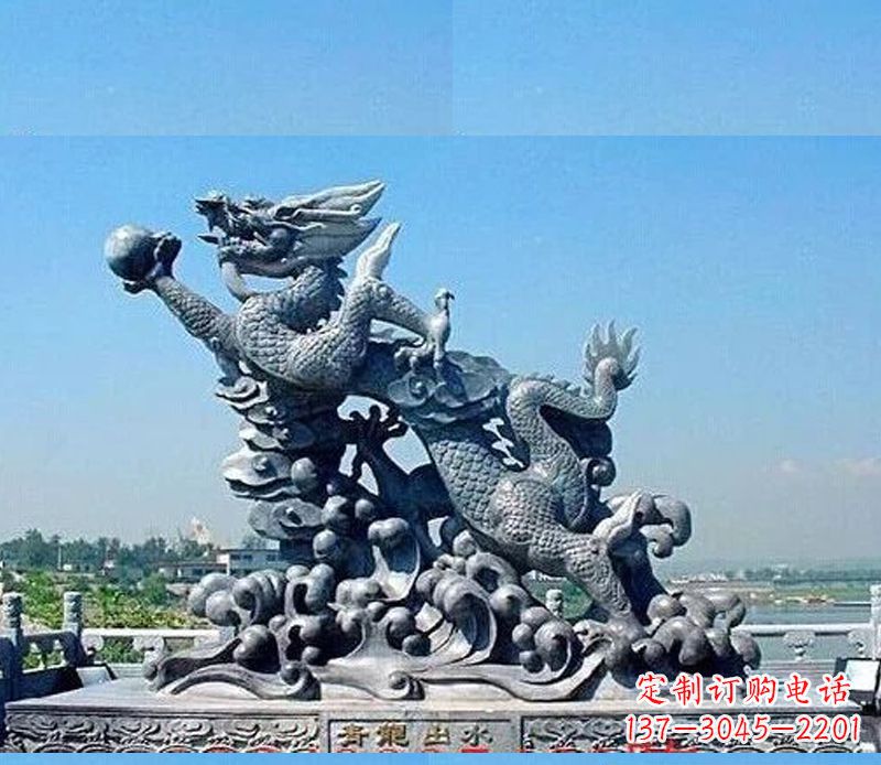 安阳中领雕塑独一无二的青龙出水雕塑
