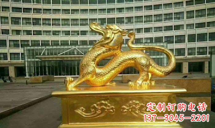 安阳正宗青龙铜雕,精致细腻的艺术品