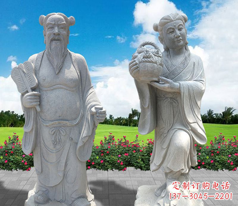 安阳青石八仙过海石雕永久保存您心中的传统宗族魅力
