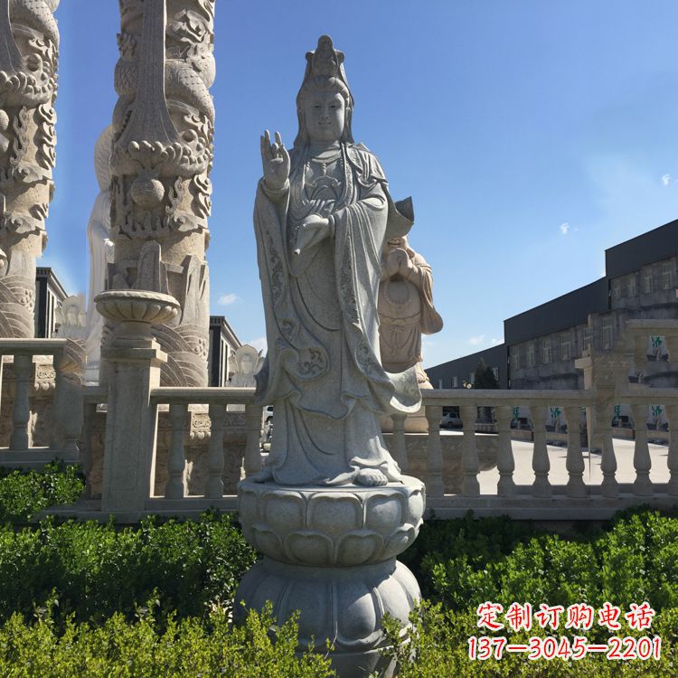 安阳精美神圣的观音菩萨石雕塑