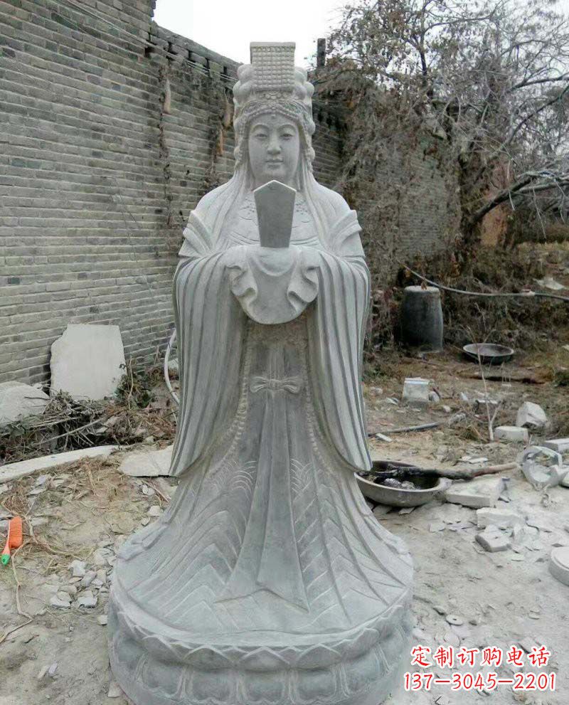 安阳青石妈祖神像雕塑,传承中华民族精神