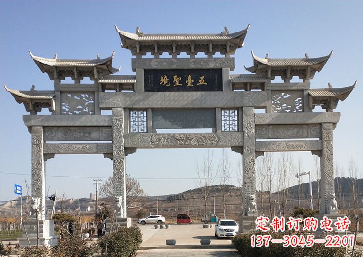 安阳青石牌坊雕塑:精美瑰丽古朴简洁