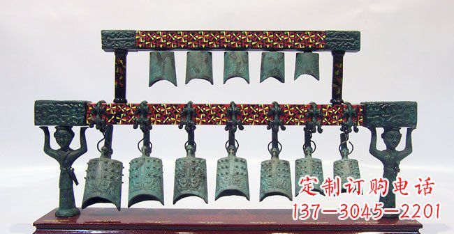 安阳青铜编钟古代乐器雕塑