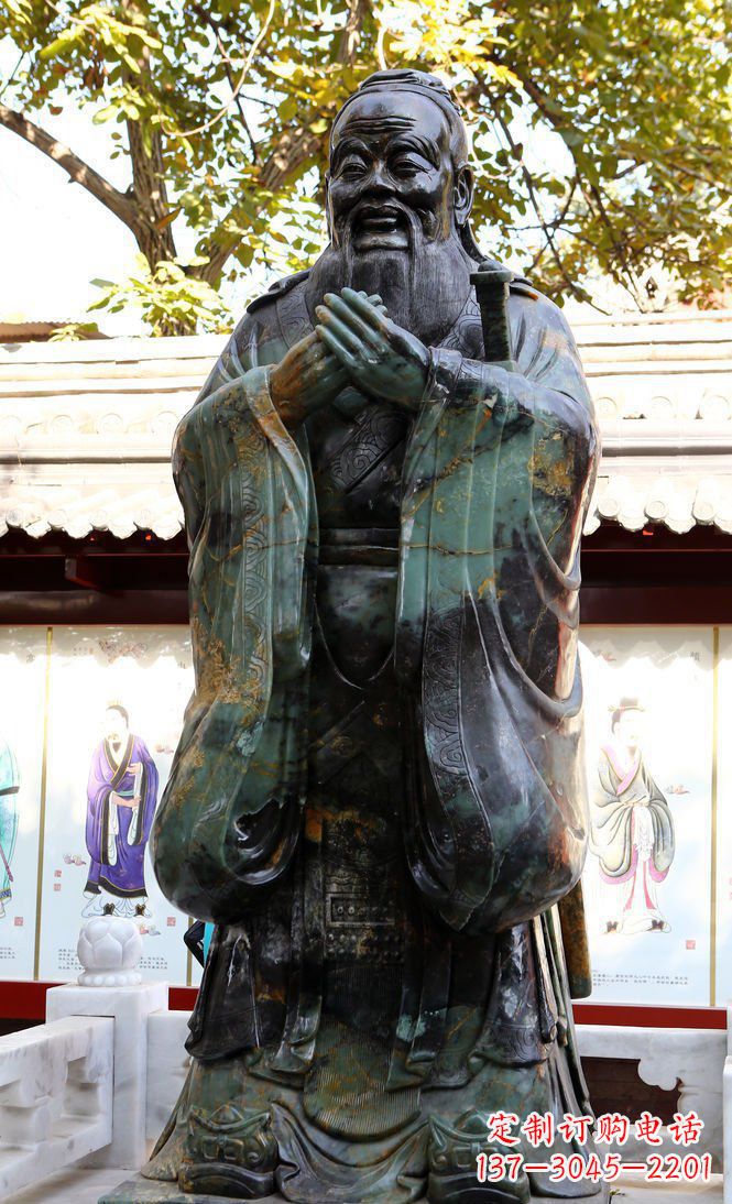 安阳青铜孔子行教像,把智慧和精神传承