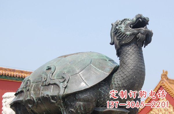 安阳青铜龙雕塑,象征传统文化之美