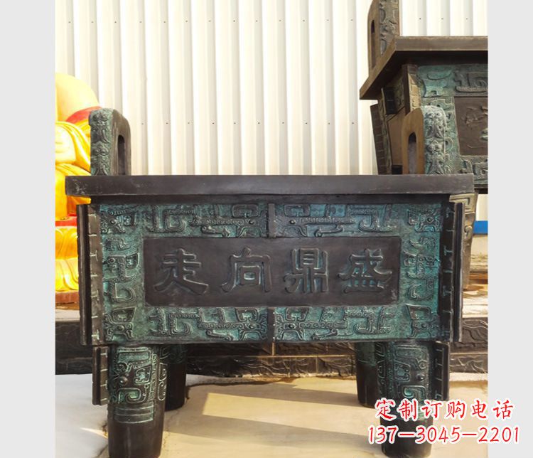 安阳青铜香炉雕塑,传承中国文化