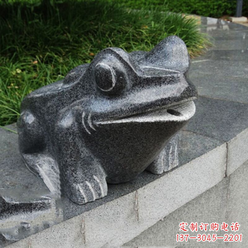 安阳活力四射的青蛙喷水雕塑