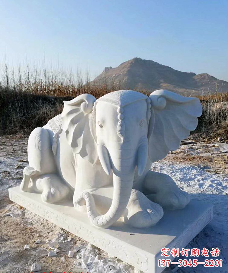 安阳追忆历史,清明上坟大象石雕