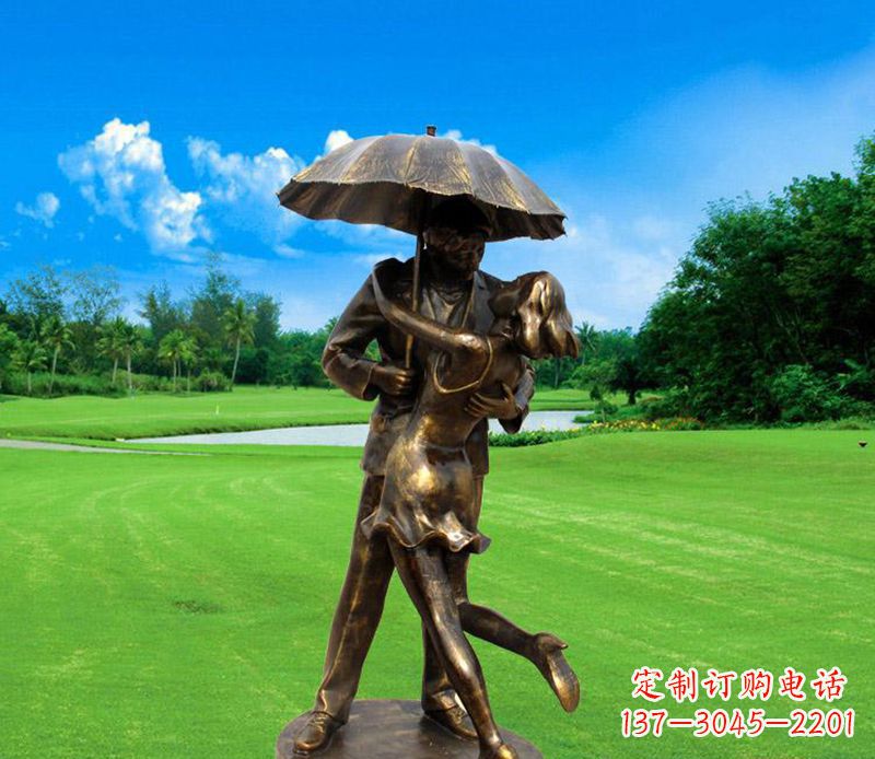 安阳中领雕塑-专业制作情侣公园景观雕塑