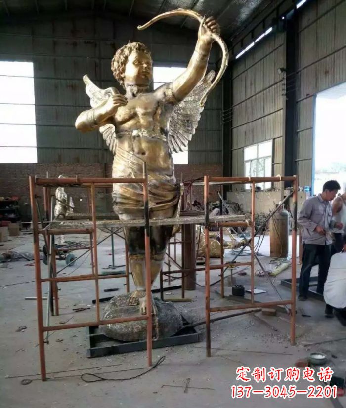 安阳尊贵的丘比特铜雕塑