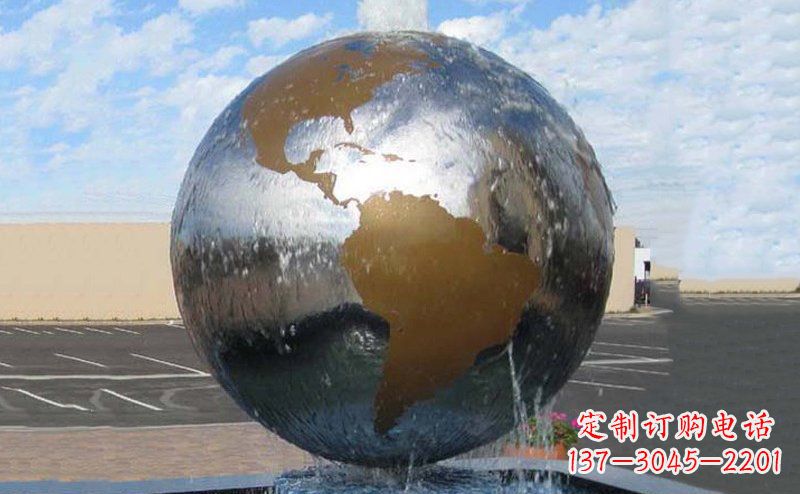 安阳精细不锈钢地球雕塑,让您的家居更有文艺范
