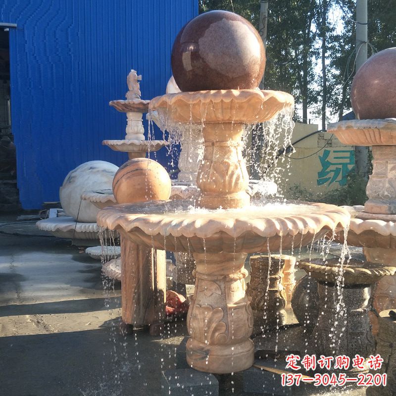 安阳曲阳风水球雕塑,营造财运亨通的好运符