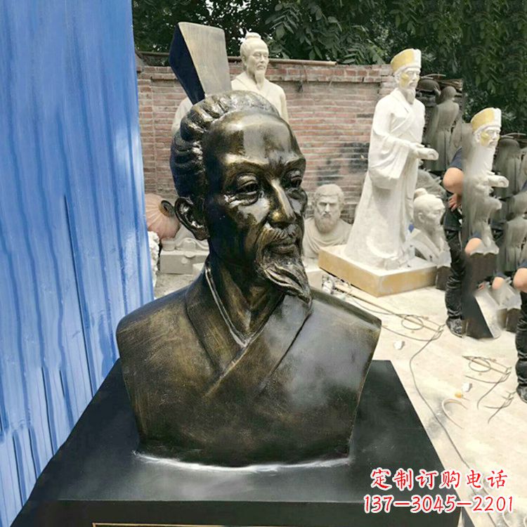安阳屈原雕塑仿铜头像,让您享受美好的艺术之美