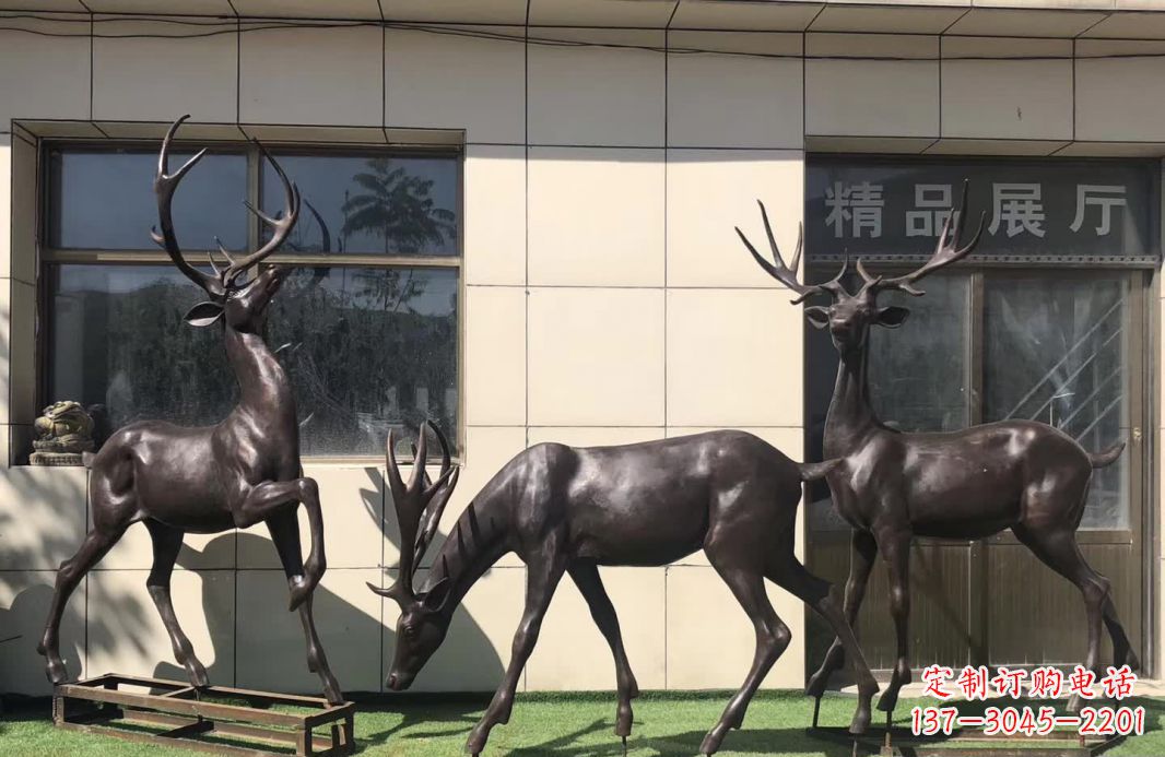 安阳群鹿铜雕塑,艺术精雕细琢