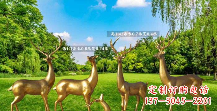安阳美轮美奂的鹿雕塑,是铜雕工艺在古典雕塑艺…