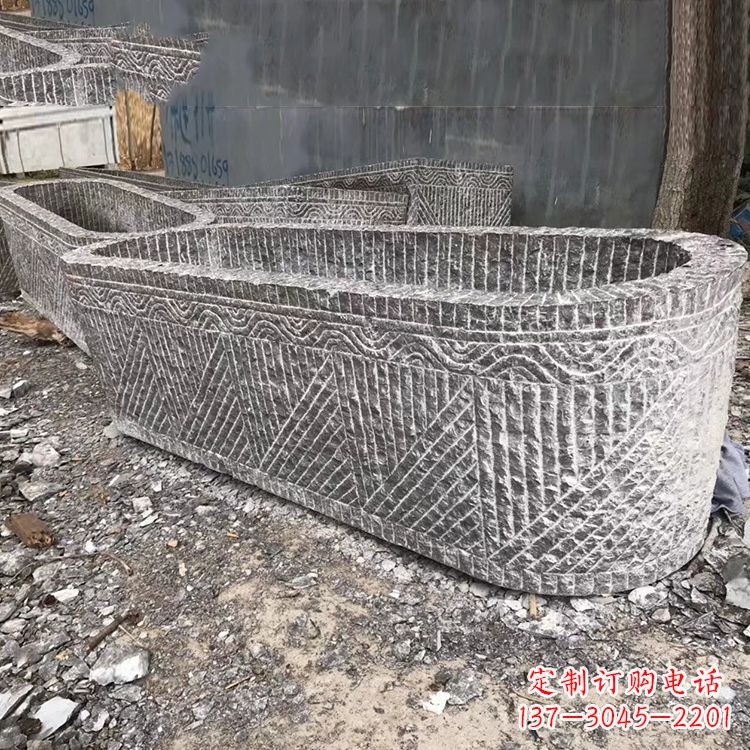 安阳起点雕刻•手工老石槽雕塑