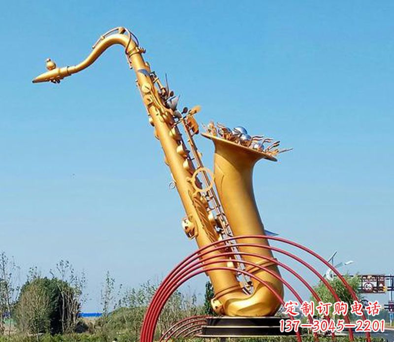 安阳中领雕塑:萨克斯铜雕高质量制作